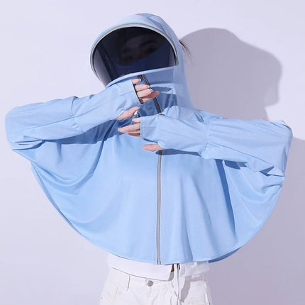 ManiBreeze Women's Ice Silk UV Sun Protection Cloak