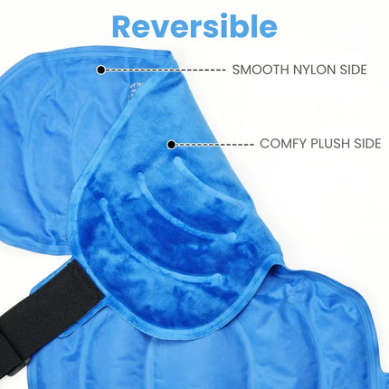Hot & Cold Therapy Pack Support Brace - Hands-Free Shoulder Contour Fit