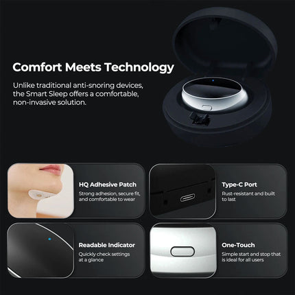 Anti-Snore Chin Clip - Soft, Adjustable, Non-Invasive Sleep Aid Support