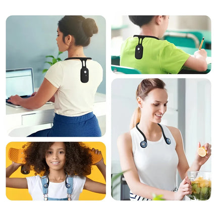Smart Vibrating Posture Corrector - Real-Time Slouch Alert, Wearable