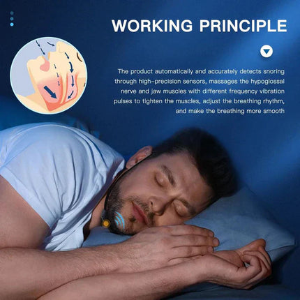 Snooze Smart Device - Anti-Snoring, Muscle Relaxation, USB Rechargeable