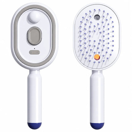 Steam Scalp Massage Comb - Nano Mist Hydration, Retractable Bristles