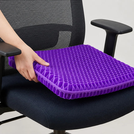 Cooling Gel Seat Cushion - Honeycomb Airflow, All-Day Pressure Relief
