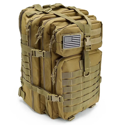 Tactical Outdoor Backpack - MOLLE System, Water-Resistant, Ergonomic