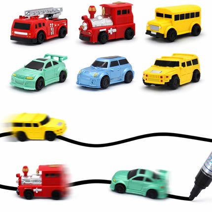 Inductive Line-Following Toy Car - Draw the Track, Includes Pen, Ages 3+
