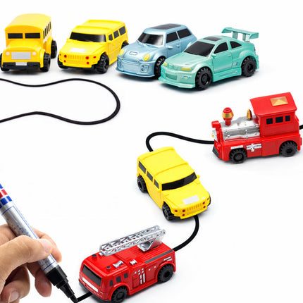 Inductive Line-Following Toy Car - Draw the Track, Includes Pen, Ages 3+