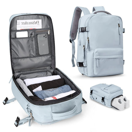 Women's Laptop Backpack - Water-Resistant, USB Charging, Anti-Theft Bag