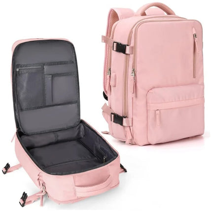 Women's Laptop Backpack - Water-Resistant, USB Charging, Anti-Theft Bag