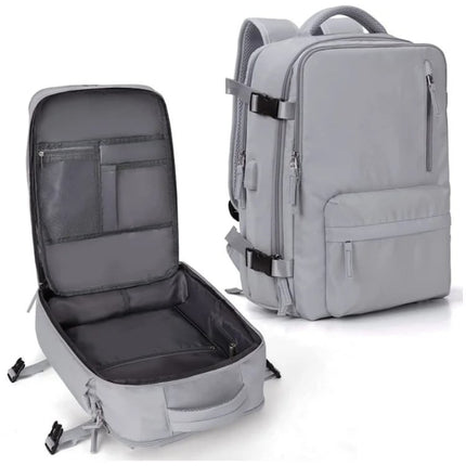 Women's Laptop Backpack - Water-Resistant, USB Charging, Anti-Theft Bag