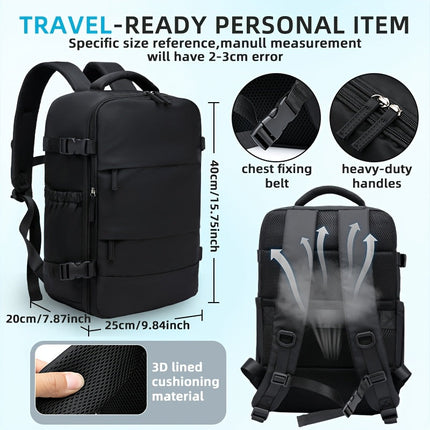 Travel Vacuum Backpack Set - Space-Saving, Vacuum Sealed, Pump Included