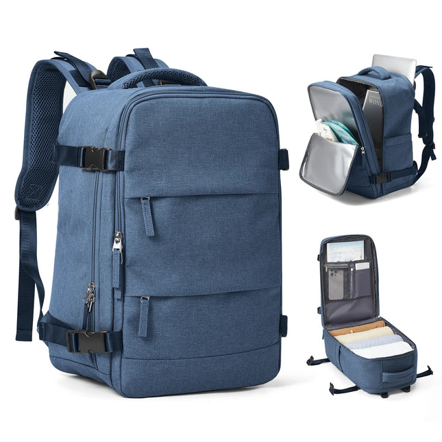Laptop Travel Backpack - Water-Resistant, Wet-Dry Separation, Padded