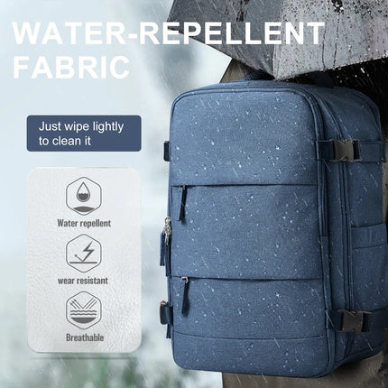 Laptop Travel Backpack - Water-Resistant, Wet-Dry Separation, Padded