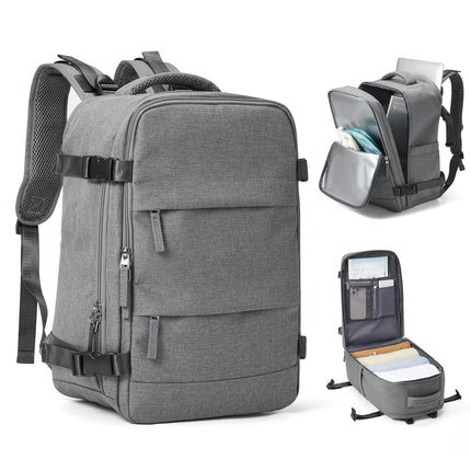 Laptop Travel Backpack - Water-Resistant, Wet-Dry Separation, Padded