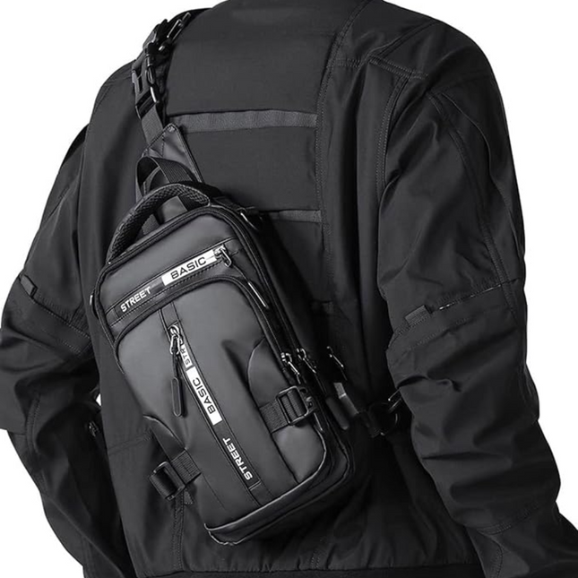 Compact Crossbody Sling Backpack - Lightweight, Organized Pocket Design