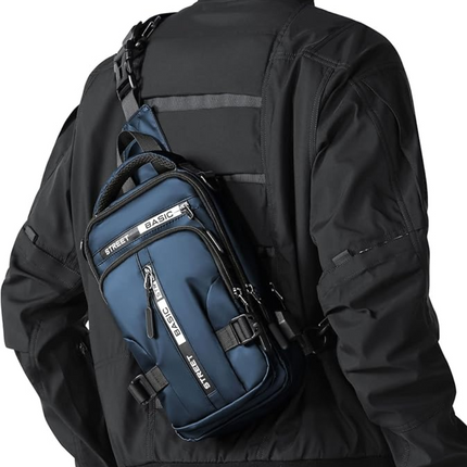 Compact Crossbody Sling Backpack - Lightweight, Organized Pocket Design