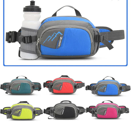 Vega Sport Hip Bag - Bottle Holder, Waterproof Pockets, Universal Fit