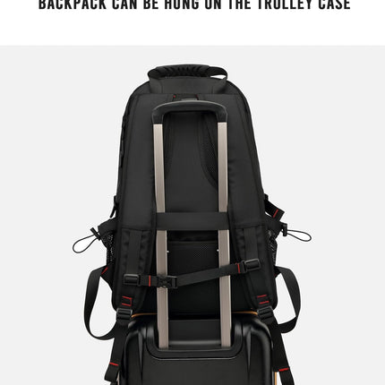 60L Waterproof Laptop Backpack - Expandable, USB Port, Shoe Compartment