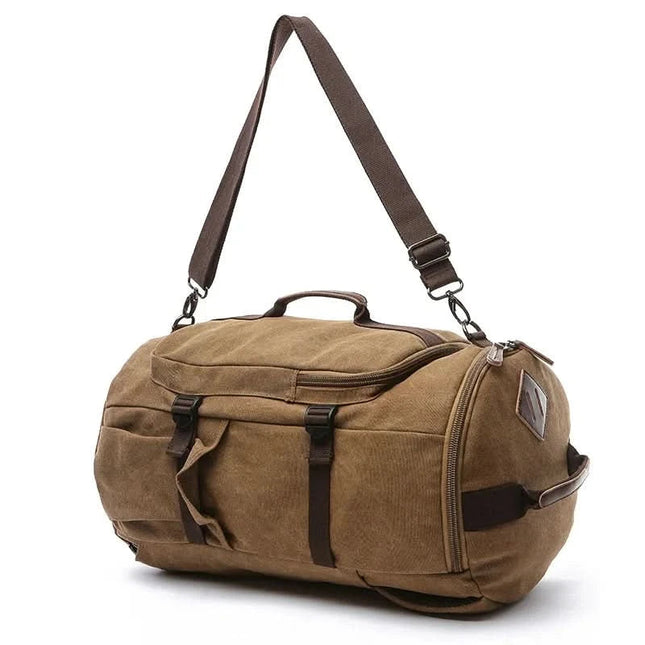 Canvas Duffle Bag - Large Capacity, Convertible, Durable Travel Design