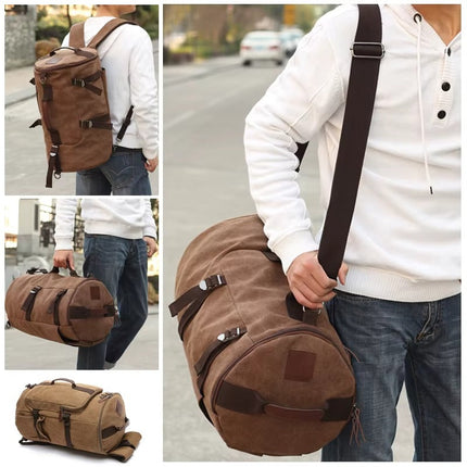 Canvas Duffle Bag - Large Capacity, Convertible, Durable Travel Design