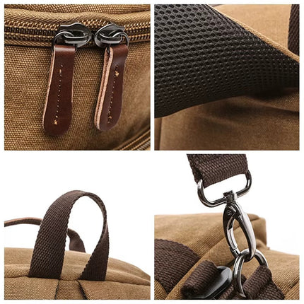 Canvas Duffle Bag - Large Capacity, Convertible, Durable Travel Design