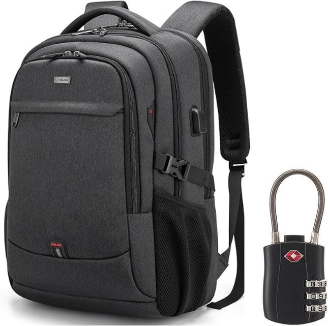 Laptop Backpack - USB Charging, Anti-Theft, Water-Resistant Travel Pack