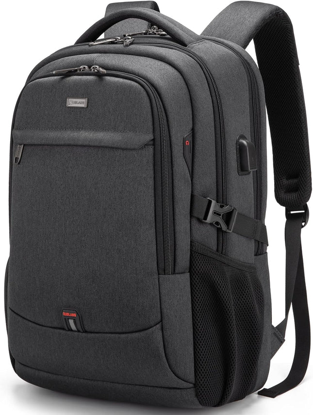 Laptop Backpack - USB Charging, Anti-Theft, Water-Resistant Travel Pack