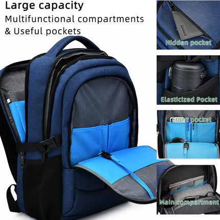 Laptop Backpack - USB Charging, Anti-Theft, Water-Resistant Travel Pack