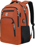 Slim Laptop Backpack - Water-Resistant, USB Charging, Anti-Theft Pocket