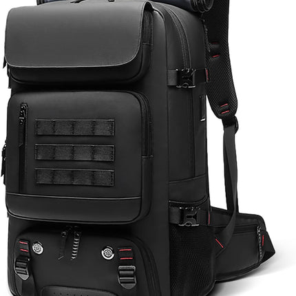 50L Waterproof Travel Backpack - USB Charging, Shoe Storage, Secure Zip