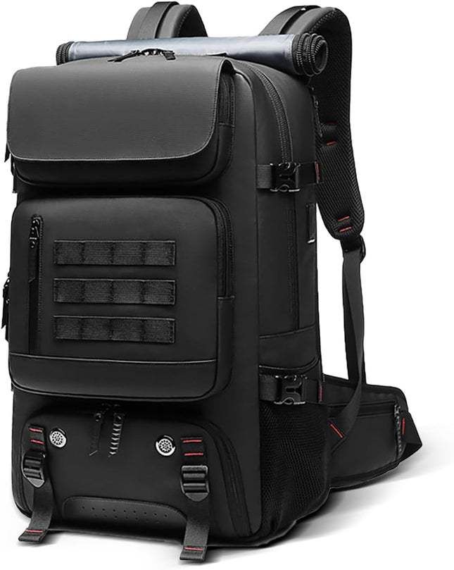 50L Waterproof Travel Backpack - USB Charging, Shoe Storage, Secure Zip