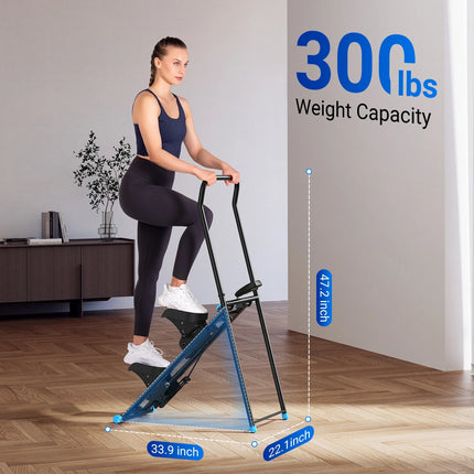 Vertical Climber Stepper Machine - Adjustable Resistance, LCD Display