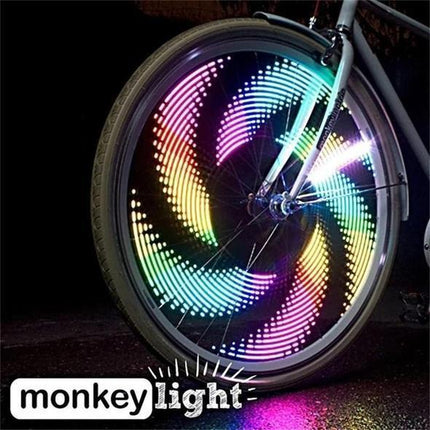 Bicycle Wheel Lights for Spokes - 30 RGB Patterns, Auto-On, IP65 Rated