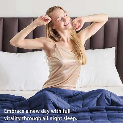 Weighted Cooling Blanket - Even Distribution, Breathable Comfort Layer