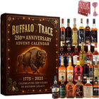 Whiskey Bourbon Advent Calendar - Mini Bottle Ornaments, No Real Alcohol