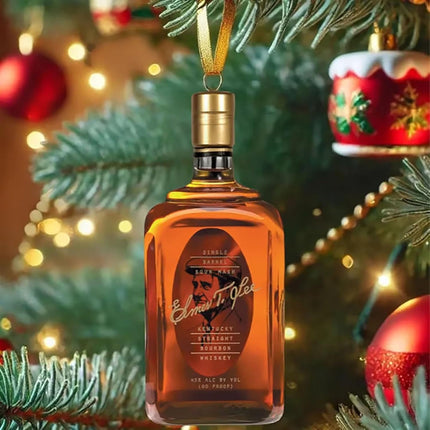 Whiskey Bourbon Advent Calendar - Mini Bottle Ornaments, No Real Alcohol