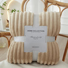 Blanket for Couch - Soft Flannel Fleece Throw, Striped Cozy Sofa Blanket