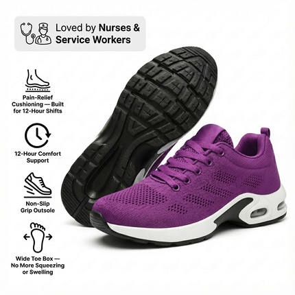 12-Hour Shift Women's Orthopedic Sneakers for Heel & Plantar Fasciitis