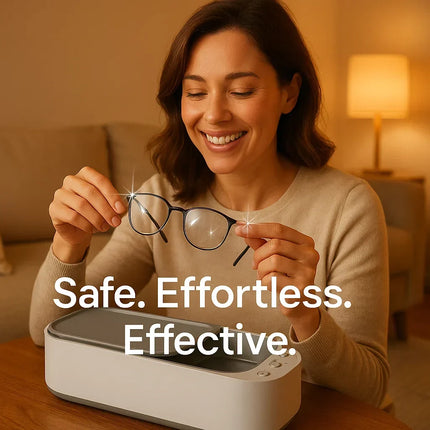 Ultrasonic Jewelry Cleaner - Eyeglass, Watch, Denture Cleaning Machine