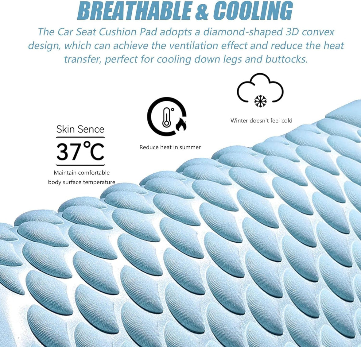 ManiCradle Cooling Gel Car Seat Cushion