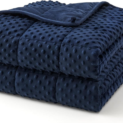 Cozy Comfort Dots Weighted Blanket - Cooling Microfiber Comfort Layer