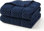 Cozy Comfort Dots Weighted Blanket - Cooling Microfiber Comfort Layer