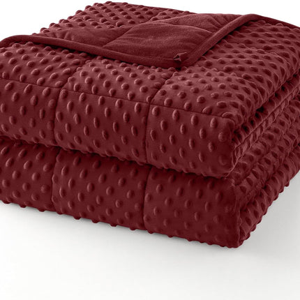 Cozy Comfort Dots Weighted Blanket - Cooling Microfiber Comfort Layer