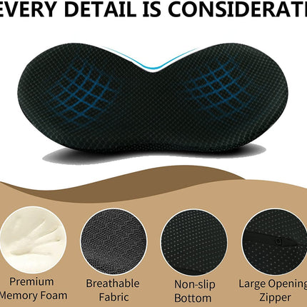 Car Seat Cushion for Shorter Drivers - Memory Foam Booster Seat Pads