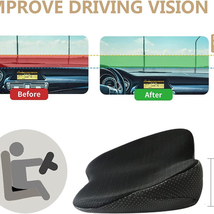 Car Seat Cushion for Shorter Drivers - Memory Foam Booster Seat Pads
