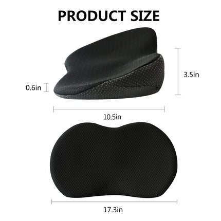 Car Seat Cushion for Shorter Drivers - Memory Foam Booster Seat Pads