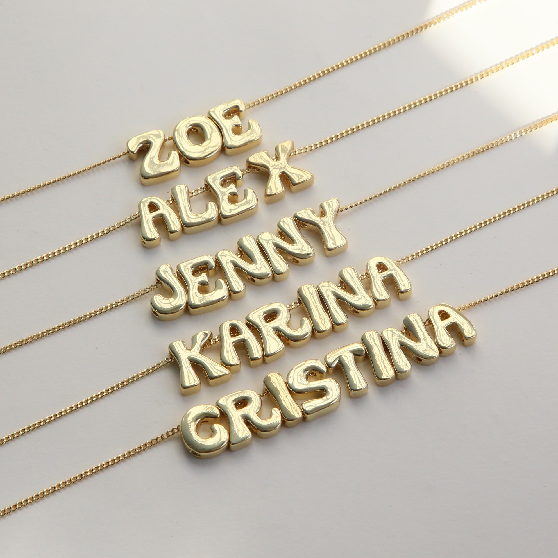 Custom statement letter necklace