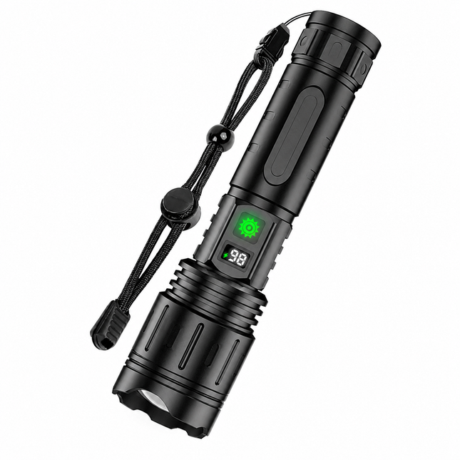 Rechargeable LED Flashlight - High Lumen, Zoom, 5-Mode Outdoor Light
