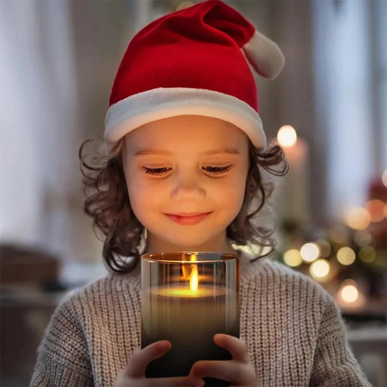 Realistic Flameless Candles with Remote - LED Real Wax Pillar Candle Set