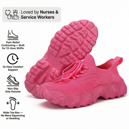 Women's Orthopedic Sock Sneakers for Heel & Plantar Fasciitis - All-Day Support