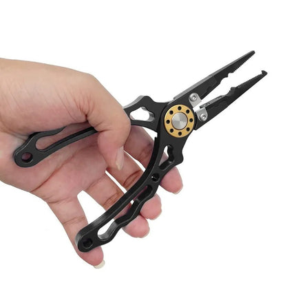 Fish Lip Gripper Pliers - Aluminum Fishing Pliers with Carbide Cutters